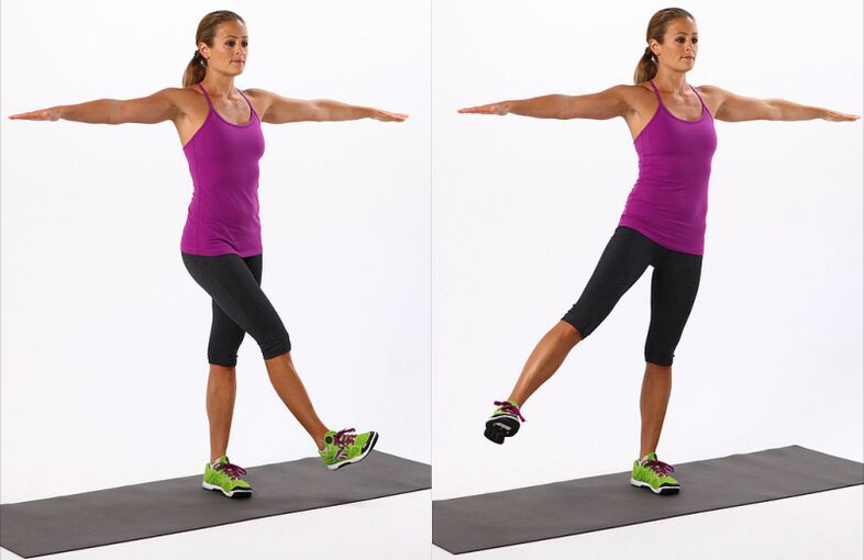 Leg swings will help you work the thigh muscles effectively